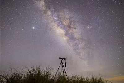 Night time long exposure landscape photography.the milky way