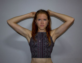 Portrait of a beautiful young woman