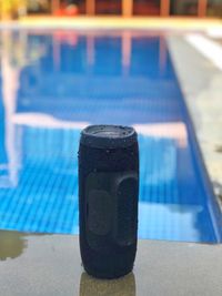 High angle view of swimming pool