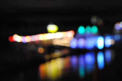 Defocused lights at night