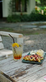 Close-up of drink on table