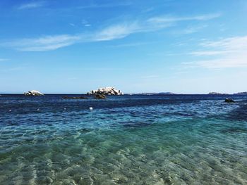 Scenic view of sea against sky