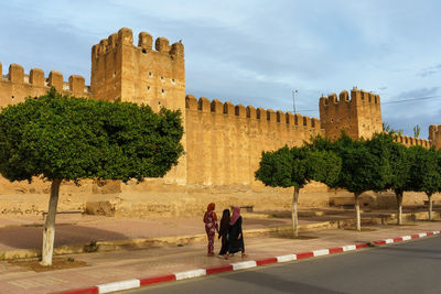 Low angle view of historical building