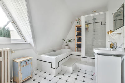 Interior of bathroom