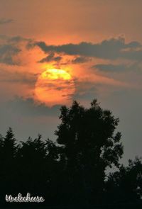 Scenic view of sky at sunset