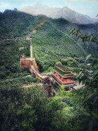 Scenic view of landscape and mountains