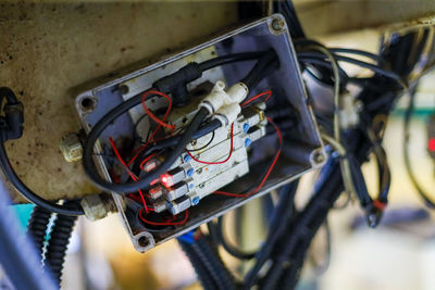 Close-up of machine part