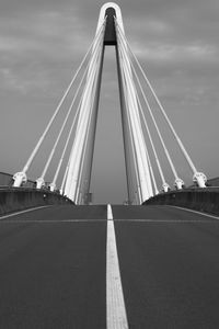 View of suspension bridge