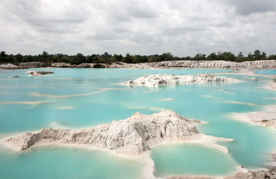 Panoramic view of sea against sky