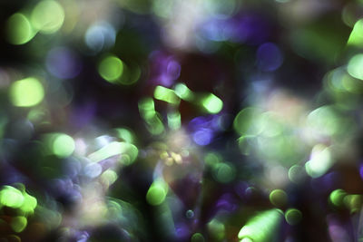 Defocused image of lights