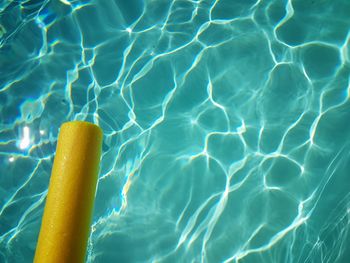 Close-up of water against blue sky