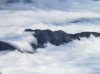 Low angle view of mountain against sky