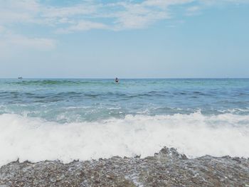 Scenic view of sea against sky