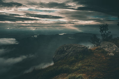 Scenic view of landscape against sky