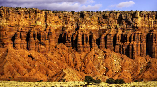 View of rock formations