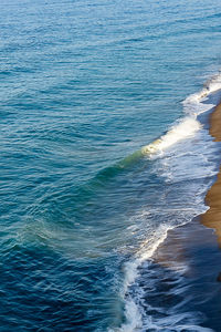 High angle view of sea