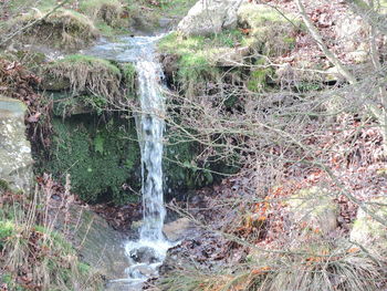 Close-up of waterfall