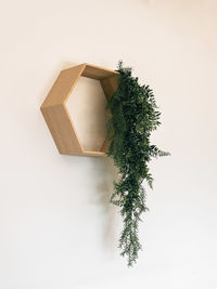 High angle view of building against white background