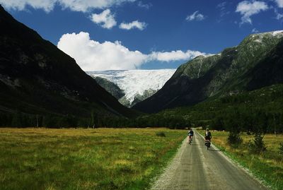 Road passing through mountains