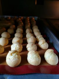 Close-up of cookies on table