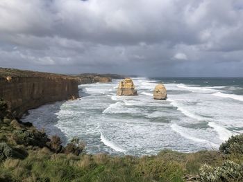 Scenic view of sea against sky