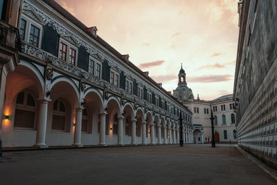 Low angle view of historical building