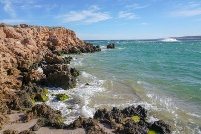 Scenic view of sea against sky