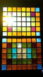 Full frame shot of multi colored wall