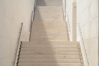 View of empty staircases