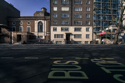 View of city street