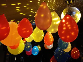 Full frame shot of multi colored balloons