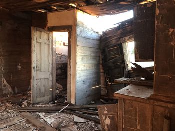 Interior of abandoned home