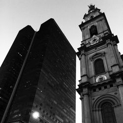 Low angle view of clock tower