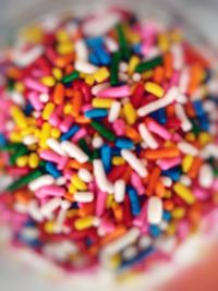 Close-up of multi colored candies