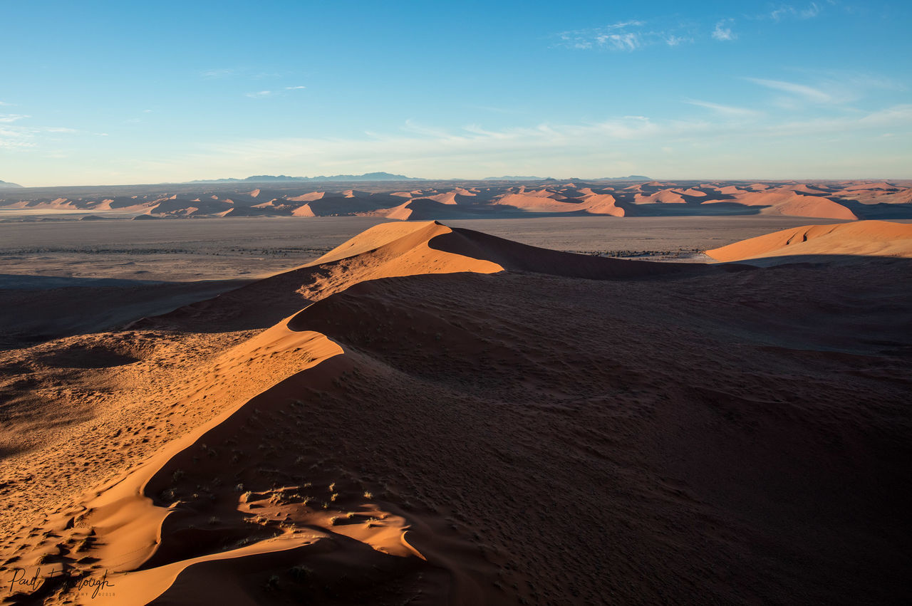 PANORAMIC VIEW OF DESERT AGAINST SKY