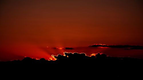 Scenic view of sky during sunset