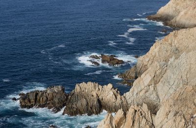 Rocks in sea