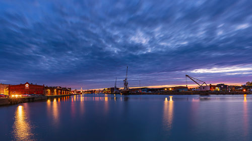 View of city at waterfront