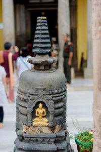 Mahabodhi temple, bodh gaya, india. buddha attained enlightenment here, gaya, india