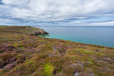 Scenic view of sea against sky