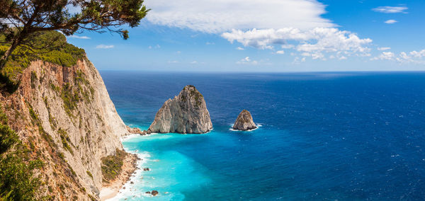 Panoramic view of sea against sky