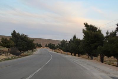 Road passing through landscape