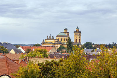 View of townscape against sky