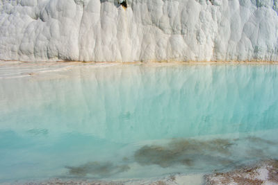 Scenic view of frozen lake