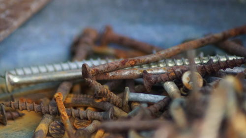 Close-up of rusty metal