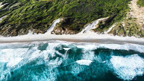 Aerial view of sea