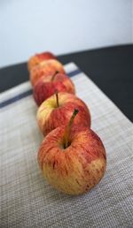 Close-up of apple on table