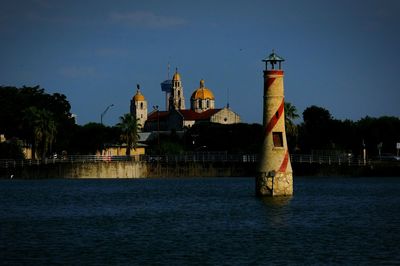 Lighthouse in calm sea