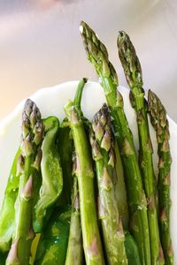 Close-up of vegetables in plate