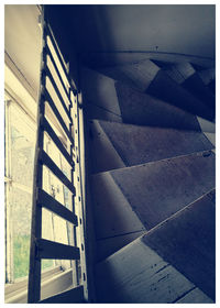 Close-up of stairs